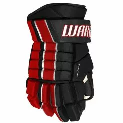 WARRIOR ALPHA FR PRO SENIOR HOCKEY GLOVES -Outlet Warrior Store WARRIOR ALPHA FR PRO SENIOR HOCKEY GLOVES BLACK RED