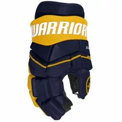 WARRIOR ALPHA LX 30 JUNIOR HOCKEY GLOVES -Outlet Warrior Store Warrior Alpha LX30 Hockey Gloves Navy Yellow